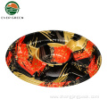 Disposable Round 5 Compartment Plastic Sushi Party Tray/Box